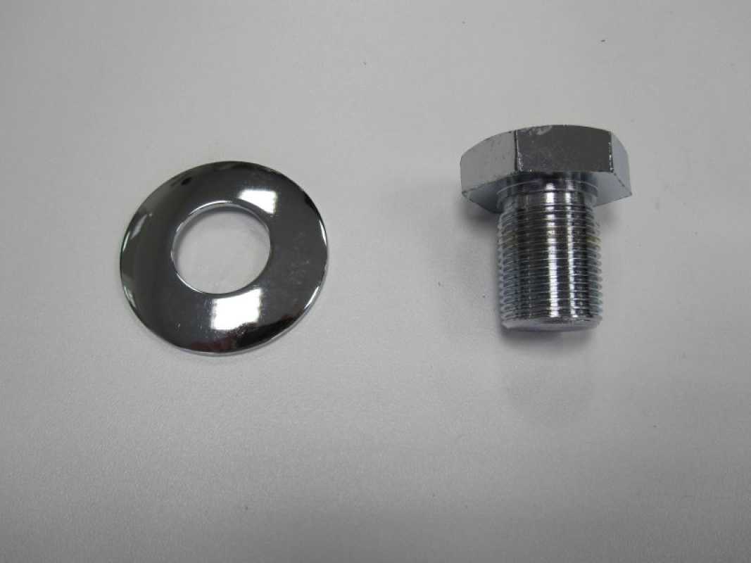 Riemenscheibenschraube lange Version VW Typ 1 Motor verchromt, Satz